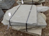 Pallet of large Tumbled Garden Path Steppers, Sold by Pallet