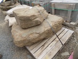 Pallet of (2) Field Stone Decorative Boulders, Sold by Pallet