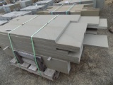 1 1/2 x 12'' x 4' - 7' Random Lengh Green Thermaled Treads - 236 sf - Sold