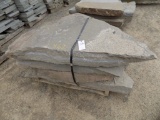 Pallet of (4) Large Natural Cleft Stepping Stones - Sold By Pallet