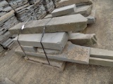 Pallet of (8) Large Natural Cleft Stepping Stones - Sold By Pallet