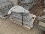 Pallet of (7) Tumbled Garden Steppers - Sold By Pallet