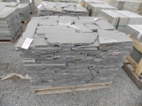 Pallet of 1'', Thermaled Blue Colonial Wall Stone, Sold by Pallet