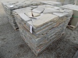 Pallet of 1'', Thermaled Blue Colonial Wall Stone, Sold by Pallet