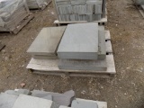 Pallet of (6) Natural Cleft Stepping Stones, Sold by Pallet