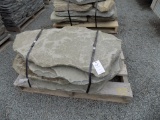Pallet of Tumbled Large Garden Path Steppers, Sold by Pallet