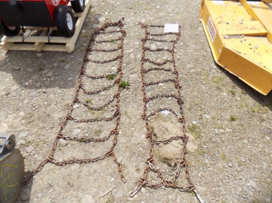 Set of Tire Chains 14x17 For Compact Tractor