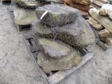 Pallet w/ (5) Lg. Landscape Stones w/ Fossiling - Sold by Pallet