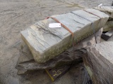 Pallet of (2) Large, Heavy Fossilled Decorative Stones/Boulders, Sold by Pa