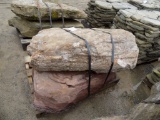 Pallet of (2) Large, Heavy Fossilled Decorative Stones/Boulders, Sold by Pa