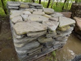 Pallet of Tumbled Bluestone, 2'' - 3'' Thick, Sold by Pallet