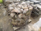 Large Pallet Basket of Heavy Fieldstone Boulders, Sold by Pallet