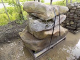 Pallet w/(4) Large Natural Steps/Landscape Stone, Sold by Pallet