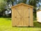 8x8 Amish Built Shed or Chicken Coop w/ 5 Hole Nest Box, Brown Roof