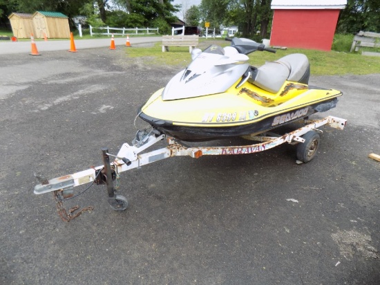 2003 Sea-Doo Bombardier Jet Ski, Vin #: ZZN16344L203 -Jetski Has Trans. Reg