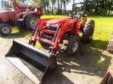 Massey Ferguson 2605 2wd w/ L210 Loader, 401 Hours, 3pt, Rops, Wheel Weight