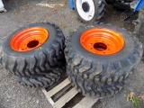 (4) New 12-16.5 Camso SSL Tires Mounted on Bobcat Wheels (4x Bid Price)