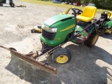 John Deere L130 w/Snow Blade & Chains, 48'' Mower Deck, 384 Hrs, INOP