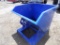 New Blue 1 1/2 Yd Dumpster Hopper For Use On Forklift