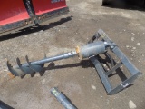New Wolverine Hyd Post Auger for SSL w/12'' Auger
