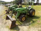 JD 750 Tractor, 70 Ldr & 5' Bkt, 540 PTO, 3pt, 4WD, 2270 Hrs, S/N: CH0750S0