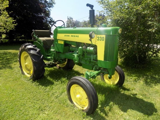 John Deere 330 WFE, All Restored, S/N 330-587 / Hard to Find Tractor