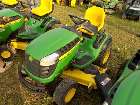 JD D170 Garden Tractor w/54'' Deck, Hydro, 49 Hours, Like New