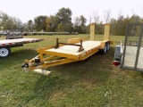 2020 Cross Country New 5HD20 20' Deck 12,000 Ib. Trailer, T/A, Yellow, Vin#