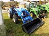 New Holland Boomer 55 Tractor w/ Loader, SSL Bucket, Hydro, Dual Rear SCV H
