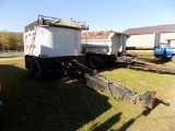 Benson Dumptruck pup trailer, dual axle, 9'body,Load tarp - No plate with V