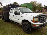 2000 Ford F450 Crew Cab, Service body, 7.3 Rsl Engine, Auto Trans, Parts On