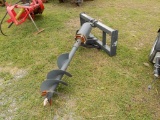 New Hyd Post Hole Auger Attached for SSL w/12'' Auger