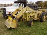 MF 65 Industrial Tractor w/Hyd Loader, Yellow (low)