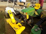 JD 425 Garden Tractor w/Snowblower, w/54'' Deck, Hydro, 1059 Hours, s/n 063