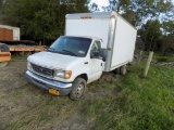 2003 Ford E-450 Cube Van Truck, 14' Body w/ Diesel Engine, Auto Trans, 220,