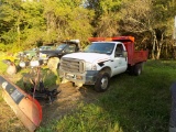 2006 Ford F350, 4WD, Mason Dump Truck w/ Western Snowplow, Diesel, Auto Tra