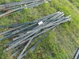 Group of Metal Fence Posts