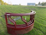 New Tarter 3 Piece, Red, Round Bale Feeder