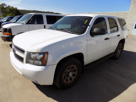 2009 Chevrolet Tahoe, 4WD, 4-Dr, V8, Auto, Police Edition, White, 174,636 M