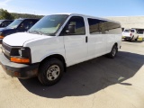 2008 Chevrolet Express Van, 15-Passenger, 5-Row, 6.0L V-8, Auto, White, Goo