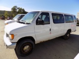 1998 Ford E350 12-Passenger Window Van, V8 Gas Eng, Auto, 70,790 Mi, Vin# 1