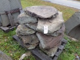 Pallet of Old Moss Field Stone Boulders (Sold by Pallet)