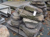 Pallet of Lg. Old Moss Creek Stone Boulders - Landscape Stones - Red/Gray (