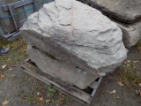 Pallet of (2) Lg. Decorative Boulders (sold by pallet)