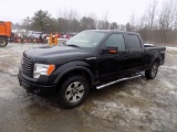 2011 Ford F150, Black, 4 Door Crew Cab, Automatic, 4WD, Sunroof, V8 Gas Eng