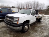 2004 Chevrolet 3500, Aluminum Flatbed Truck, 12' Aluminum Body, V8 Gas Engi