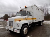 1984 Ford 7000 Diesel Box Truck, White, Dual Wheels, 27,500 GVW, Ford 10 Sp