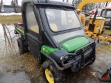 JD 825i Gator, Power Dump, Enclosed Cab, 4x4, SN 117733, 3044 Hours, Gas En