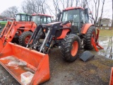 Kubota MX125X Tractor, Stoll F30 HD Loader w/ 8' Bucket, 4WD, 3 Remotes, 54