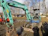 2013 IHI 55N3 Midi Excavator, 3565 Hours, Front Blade, 18'' Bucket, Quik Co